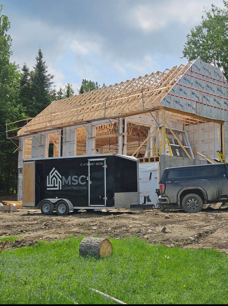 Chalet scandinave revêtu de cèdre à Saint-Lazare – MSC Construction (vue 6)